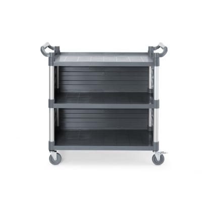 Servírovací vozík se 3 policemi, velký, AmerBox, Včetně bočních policových panelů, 1010x500x(H)960mm | 816271